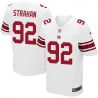 Cheap Michael Strahan Giants Jersey From China #92 White Elite