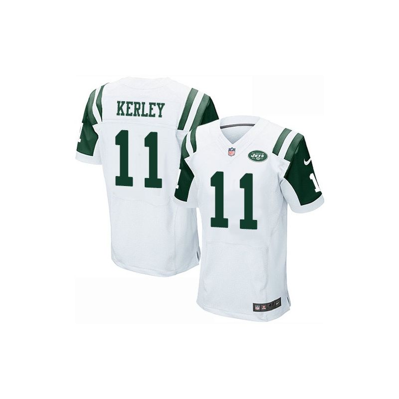 Cheap Jeremy Kerley Jets Jersey From China #11 White Elite