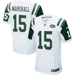 Cheap Brandon Marshall Jets Jersey From China #15 White Elite