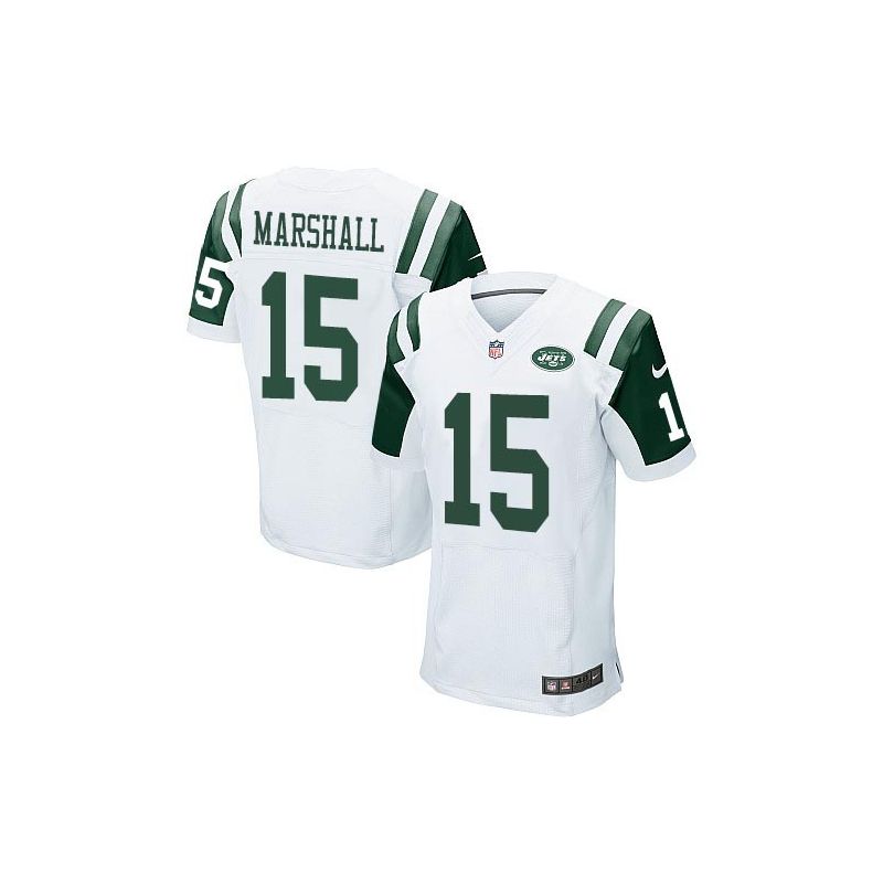 Cheap Brandon Marshall Jets Jersey From China #15 White Elite