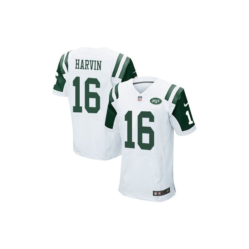 Cheap Percy Harvin Jets Jersey From China #16 White Elite