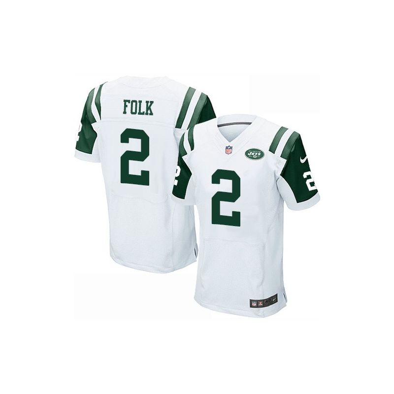 Cheap Nick Folk Jets Jersey From China #2 White Elite