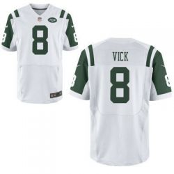 Cheap Michael Vick Jets Jersey From China #8 White Elite