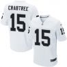 Cheap Michael Crabtree Raiders Jersey From China #15 White Elite