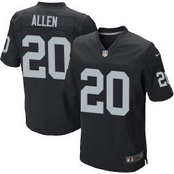 Cheap Nate Allen Raiders Jersey From China #20 Black Elite