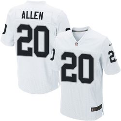 Cheap Nate Allen Raiders Jersey From China #20 White Elite