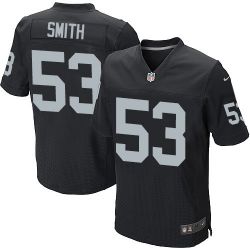 Cheap Malcolm Smith Raiders Jersey From China #53 Black Elite