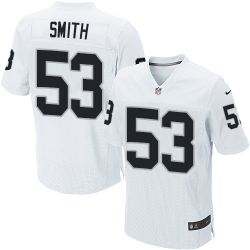 Cheap Malcolm Smith Raiders Jersey From China #53 White Elite
