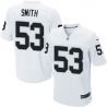 Cheap Malcolm Smith Raiders Jersey From China #53 White Elite