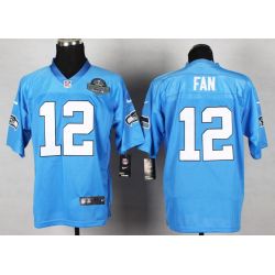 Cheap 12th Fan Seahawks Jersey From China #12 Flag Blue Champions Patch Elite