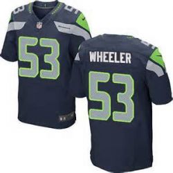 Cheap Jared Wheeler Seahawks Jersey From China #53 Blue Elite