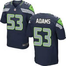 Cheap Tyrell Adams Seahawks Jersey From China #53 Blue Elite