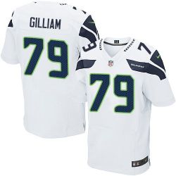 Cheap Garry Gilliam Seahawks Jersey From China #79 White Elite