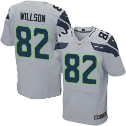 Cheap Luke Willson Seahawks Jersey From China #82 Grey Elite