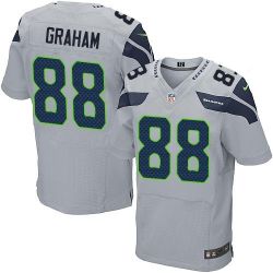 Cheap Jimmy Graham Seahawks Jersey From China #88 Grey Elite