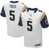 Cheap Nick Foles Rams Jersey From China #5 White Elite