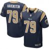 Cheap Rob Havenstein Rams Jersey From China #79 Blue Elite