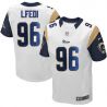 Cheap Martin Lfedi Rams Jersey From China #96 White Elite