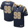 Cheap Nick Fairley Rams Jersey From China #98 Blue Elite