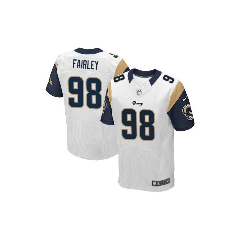 Cheap Nick Fairley Rams Jersey From China #98 White Elite