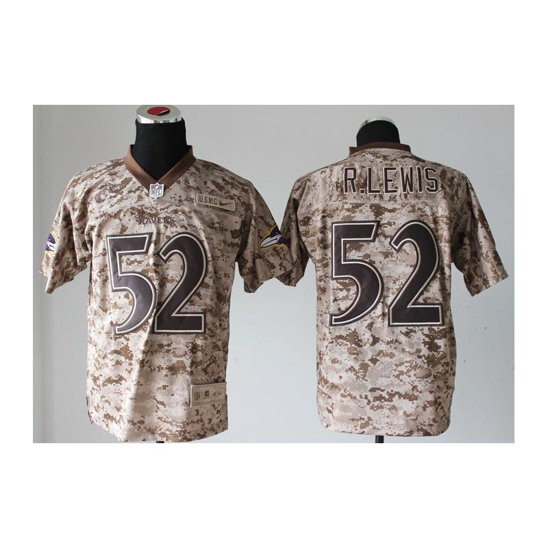 Cheap Ray Lewis Ravens Jersey From China #52 USMC Camo