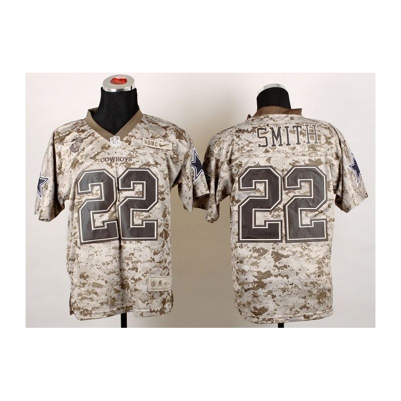 Cheap Emmitt Smith Cowboys Jersey From China #22 USMC Camo