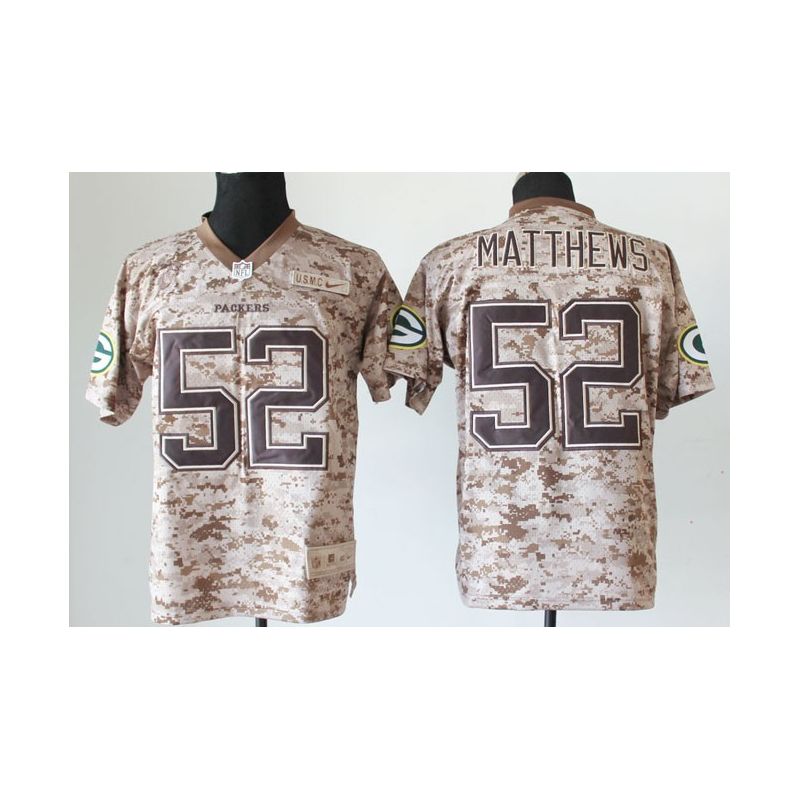 Cheap Clay Matthews Packers Jersey From China #52 USMC Camo