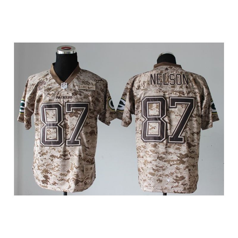 Cheap Jordy Nelson Packers Jersey From China #87 USMC Camo