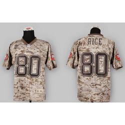 Cheap Jerry Rice 49ers Jersey From China #80 USMC Camo