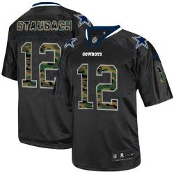 Cheap Roger Staubach Cowboys Jersey From China #12 Camo Fashion