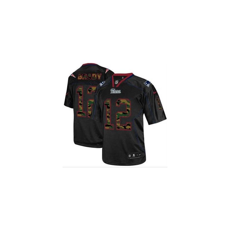 Cheap Tom Brady Patriots Jersey From China #12 Camo Fashion
