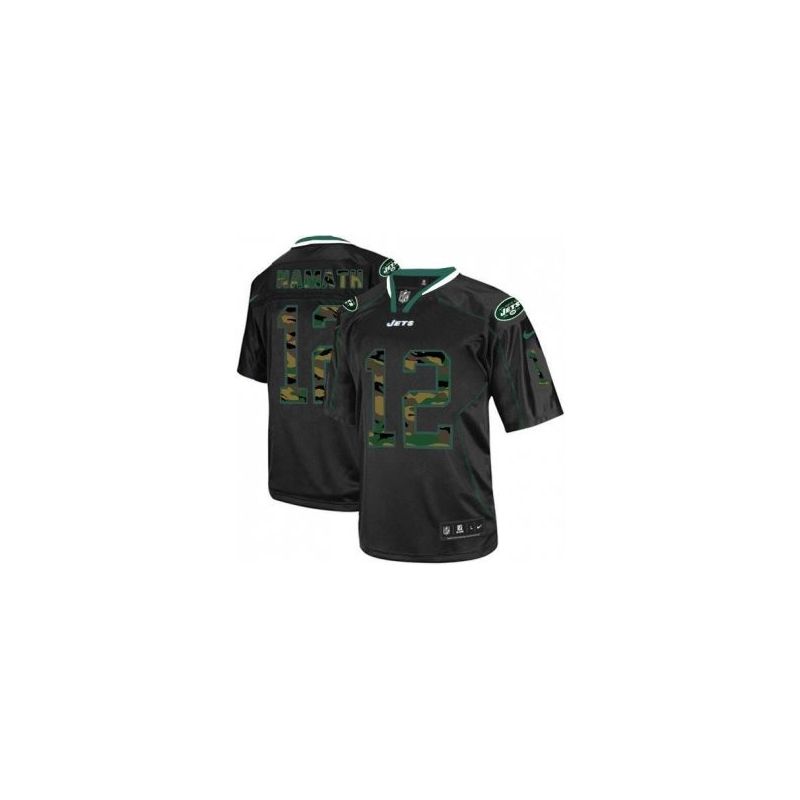 Cheap Joe Namath Jets Jersey From China #12 Camo Fashion
