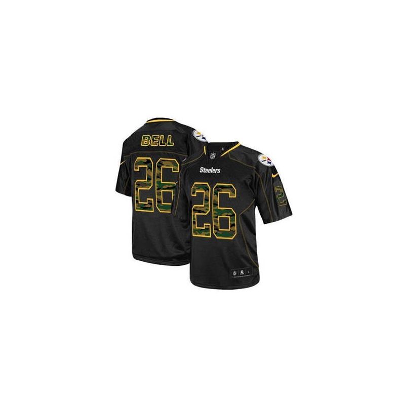 Cheap LeVeon Bell Steelers Jersey From China #26 Camo Fashion