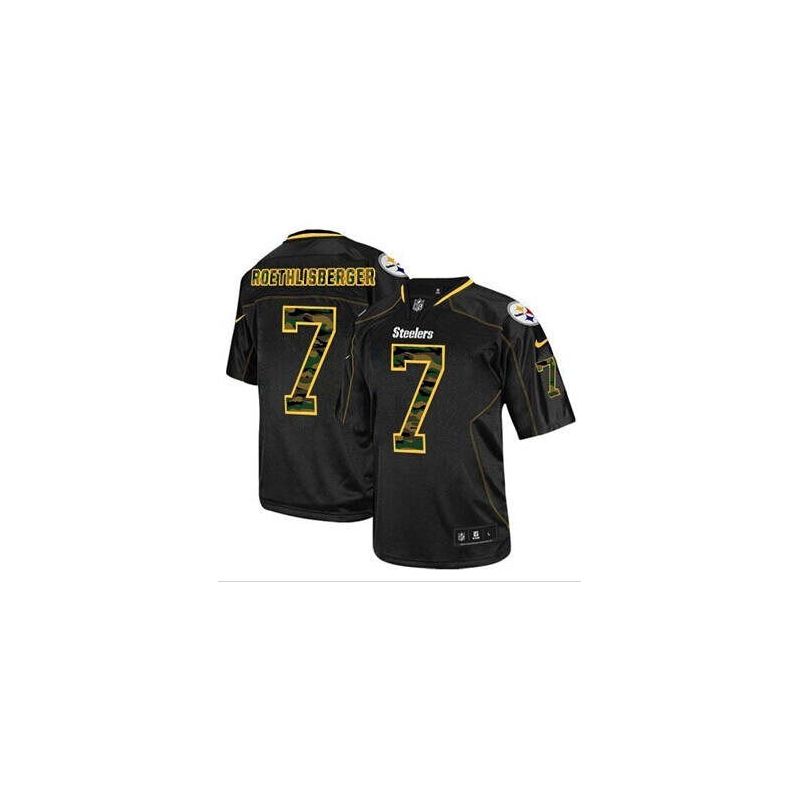 Cheap Ben Roethlisberger Steelers Jersey From China #7 Camo Fashion