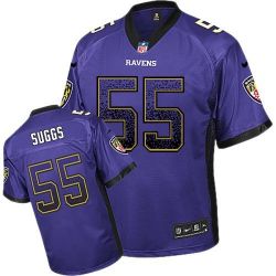 Cheap Terrell Suggs Ravens Jersey From China #55 Purple Drfit Fashion I