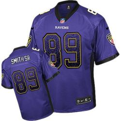 Cheap Steve Smith SR Ravens Jersey From China #89 Purple Drfit Fashion I
