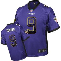Cheap Justin Tucker Ravens Jersey From China #9 Purple Drfit Fashion I