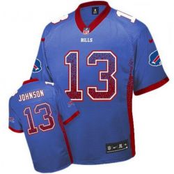 Cheap Steve Johnson Bills Jersey From China #13 Blue Drfit Fashion I
