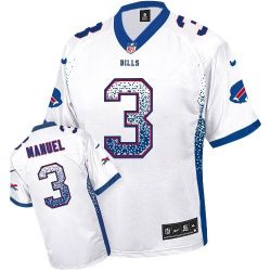 Cheap EJ Manuel Bills Jersey From China #3 White Drfit Fashion I