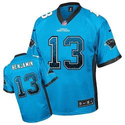 Cheap Kelvin Benjamin Panthers Jersey From China #13 Blue Drfit Fashion I