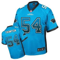 Cheap Shaq Thompson Panthers Jersey From China #54 Blue Drfit Fashion I