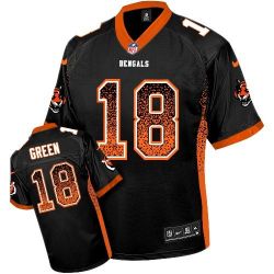 Cheap AJ Green Bengals Jersey From China #18 Black Drfit Fashion I