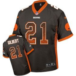 Cheap Justin Gilbert Browns Jersey From China #21 Brown Drfit Fashion I