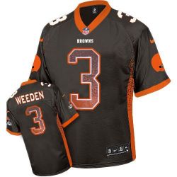 Cheap Brandon Weeden Browns Jersey From China #3 Brown Drfit Fashion I