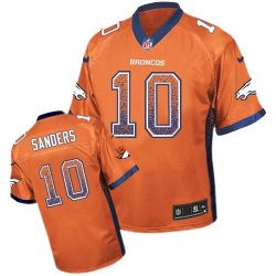 Cheap Emmanuel Sanders Broncos Jersey From China #10 Orange Drfit Fashion I