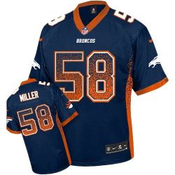 Cheap Von Miller Broncos Jersey From China #58 Blue Drfit Fashion I