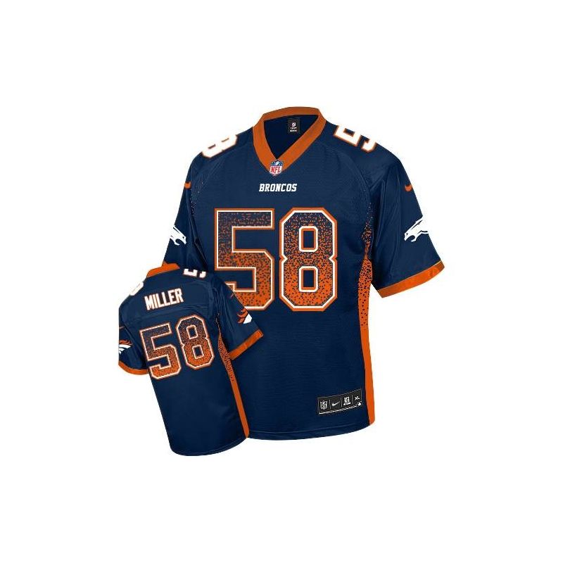 Cheap Von Miller Broncos Jersey From China #58 Blue Drfit Fashion I Cheap Von Miller Broncos Jersey From China #58 Blue Drfit Fashion I