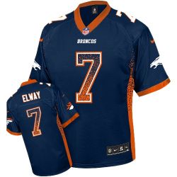 Cheap John Elway Broncos Jersey From China #7 Blue Drfit Fashion I