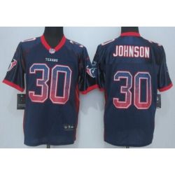 Cheap Kevin Johnson Texans Jersey From China #30 Blue Drfit Fashion I