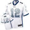 Cheap Andrew Luck Colts Jersey From China #12 White Drfit Fashion I
